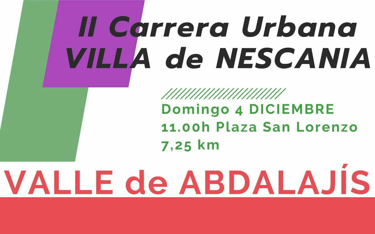 II edición de la Carrera Urbana Villa de Nescania 2022