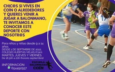 Escuela balonmano Coín, nueva temporada 2022/2023
