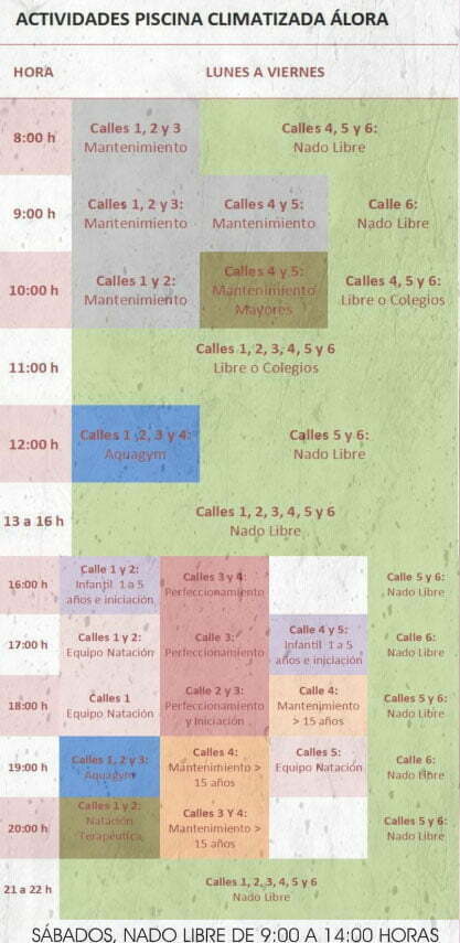 piscina climatizada álora 2022