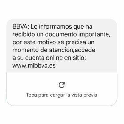 smishing bbva