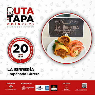 ruta de la tapa Coín 2022 La Birrería Empanada Birrera