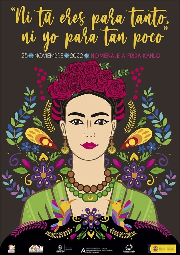 Cartel homenaje a Frida Kahlo