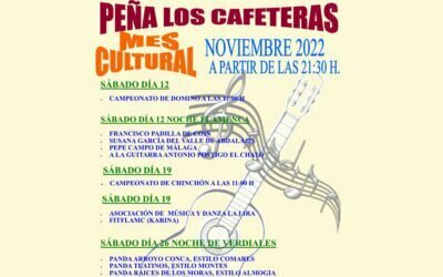 Noviembre cultural de la Peña los Cafeteras