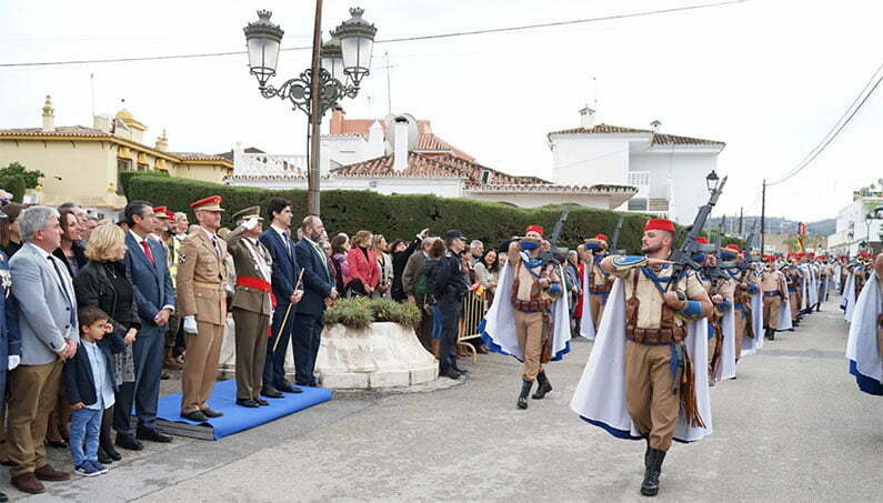 desfile grupo de Regulares de Ceuta Coín