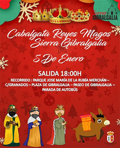 cabalgata de reyes Sierra de Gibralgalia