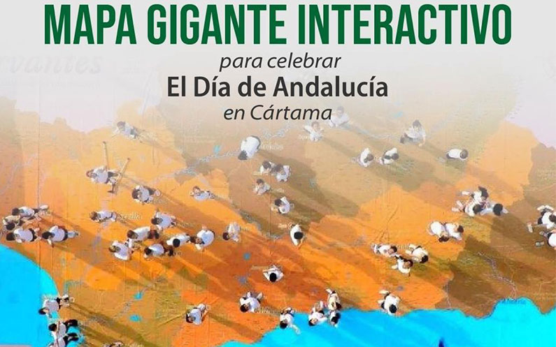 Mapa gigante interactivo de Andalucía en Cártama