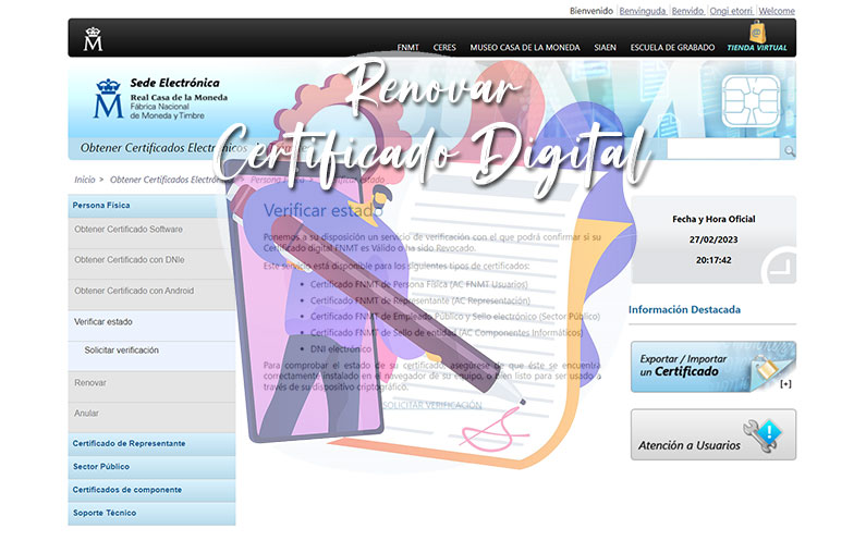 Renovar Certificado Digital