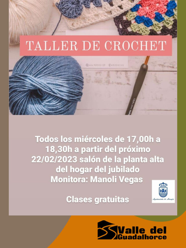 Taller de crochet en Almogía