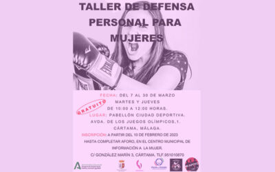 Taller defensa personal femenina del CMIM en Cártama