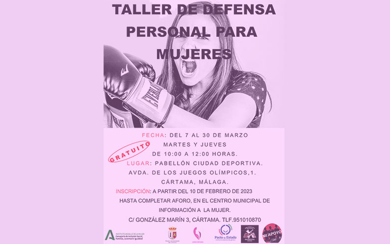 taller defensa personal femenina en Cártama