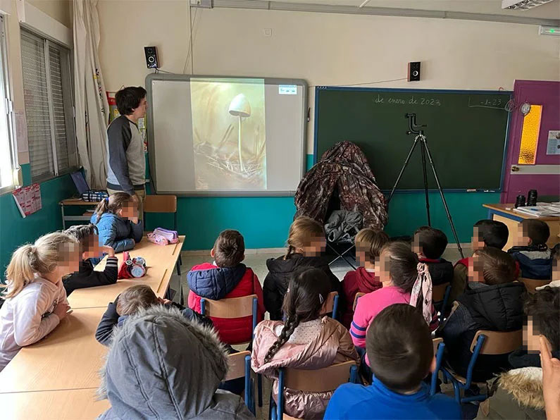 Fran Alfonseca en el Colegio Huertas Viejas