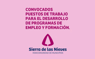 Ofertas de empleo en la Mancomunidad Sierra de las Nieves