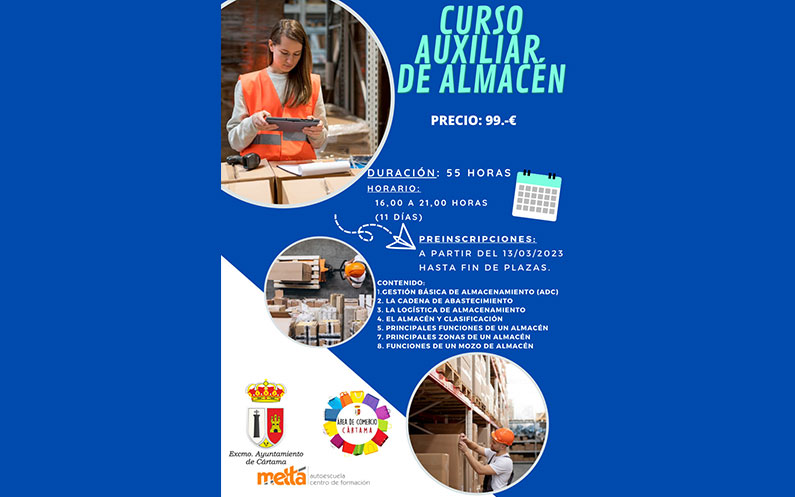 curso de auxiliar de almacén en Cártama