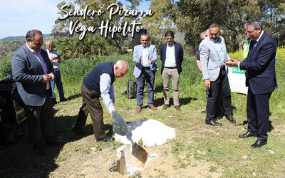 Obras del sendero que unirá Pizarra con la Vega Hipólito