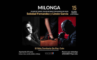 No me cuentes milongas … mejor la bailas en Territorio de Paz, Coín