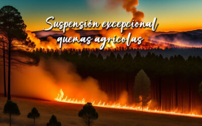 Suspensión excepcional de las quemas agrícolas hasta el 10 de abril