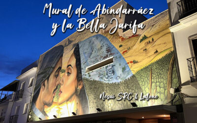 Espectacular mural de Abindarráez y la Bella Jarifa en el Teatro Municipal Carthima
