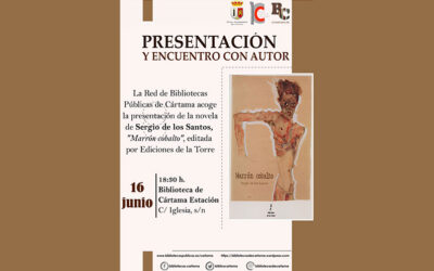 Sergio de los Santos presentará su novela ‘Marrón Cobalto’ en Cártama