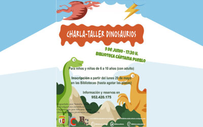 Taller sobre dinosaurios en la Biblioteca de Cártama Pueblo