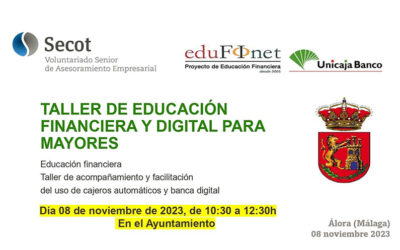 Taller de educación financiera y digital para mayores en Álora