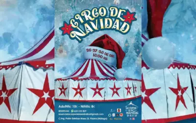 Circo de Navidad bajo las estrellas en la Carpa de Pizarra
