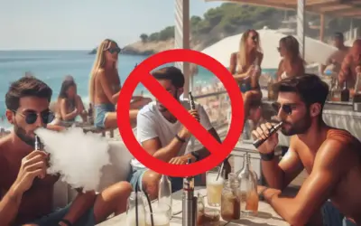 Nuevas medidas: Prohibido fumar en terrazas, playas y vapeadores desechables