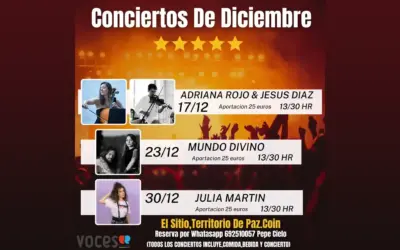 Starguai en el Salón, los conciertos de diciembre en El Sitio, Territorio de Paz