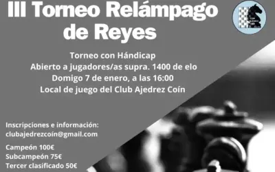 Torneo Relámpago de Reyes: Ajedrez de Élite en el Club de Ajedrez Coín