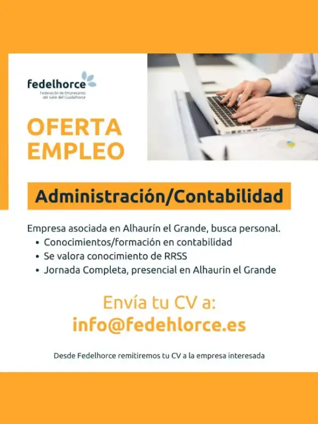 Oferta de empleo administración y contabilidad Alhaurín el Grande