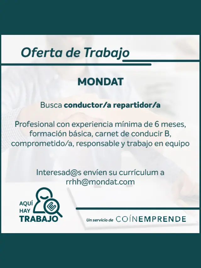 2 ofertas de empleo en MONDAT – Monda