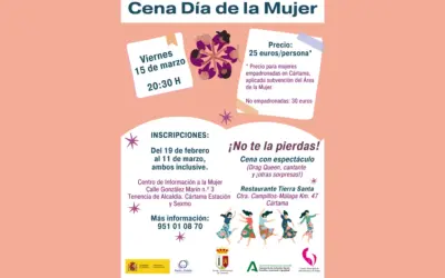Cena Día Internacional de la Mujer en Cártama 2024