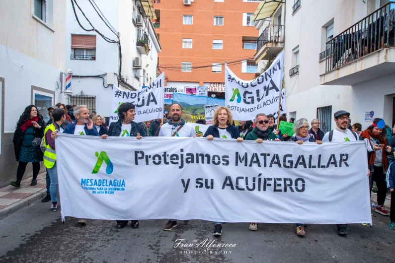 Manifestación en Coín por Matagallar