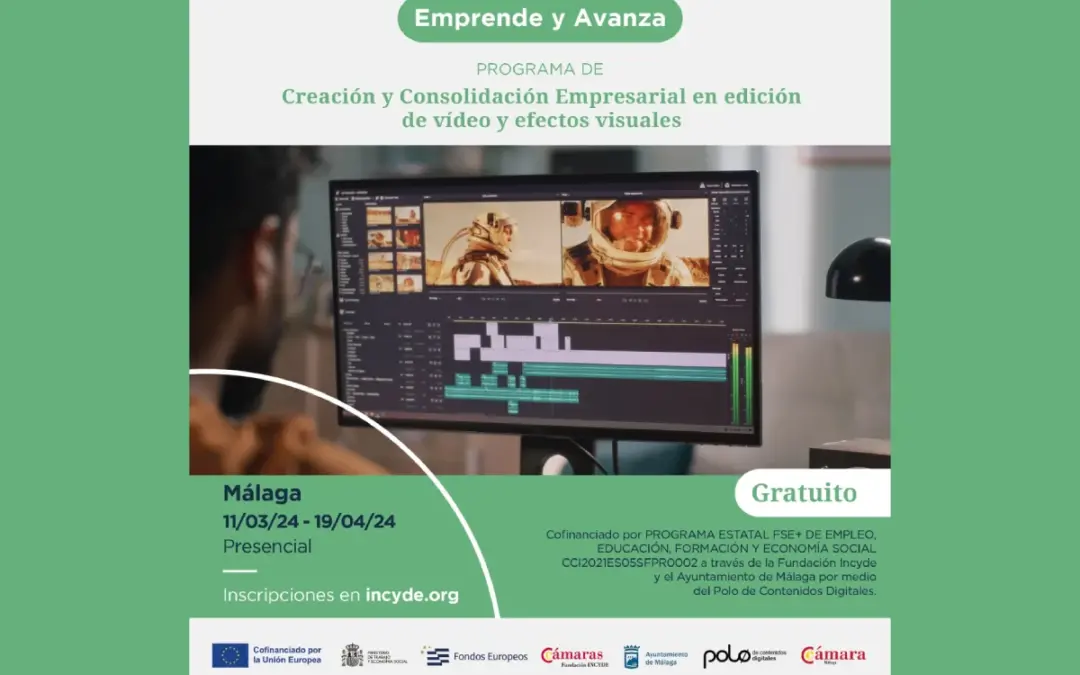 programa de formación gratis en edición de vídeo y efectos visuales