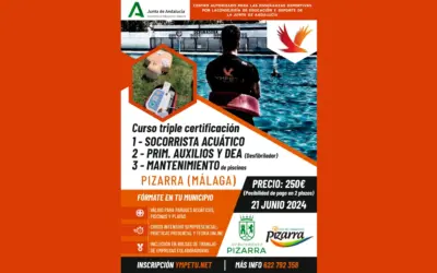 Curso intensivo triple certificación de socorrista en Pizarra