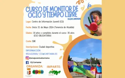 Curso oficial de Monitor de Ocio y Tiempo Libre en Cártama