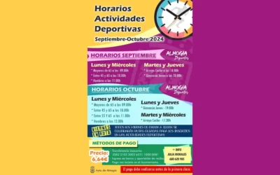 Actividades Deportivas en Almogía para septiembre y octubre de 2024