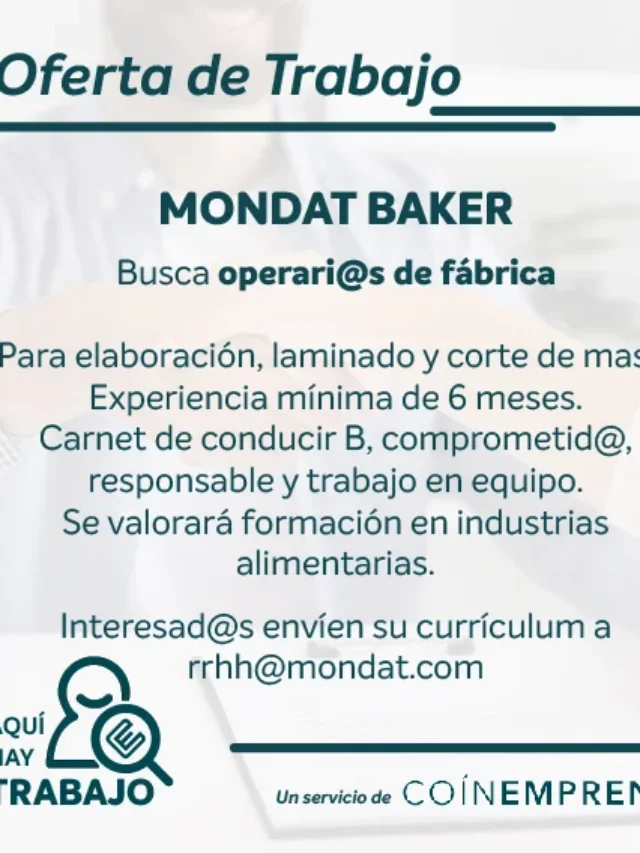 Ofertas de empleo en MONDAT BAKER 2024