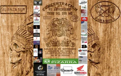 Concentración VII Aniversario Tribu del Sur MG Málaga en Zalea, Pizarra