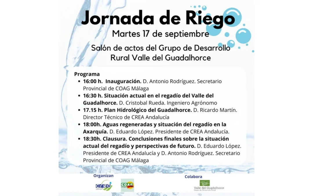 Jornada de Riego Valle del Guadalhorce