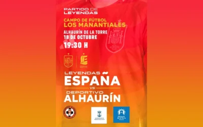 Partido Leyendas España y Deportivo Alhaurín en el Campo de Fútbol Los Manantiales