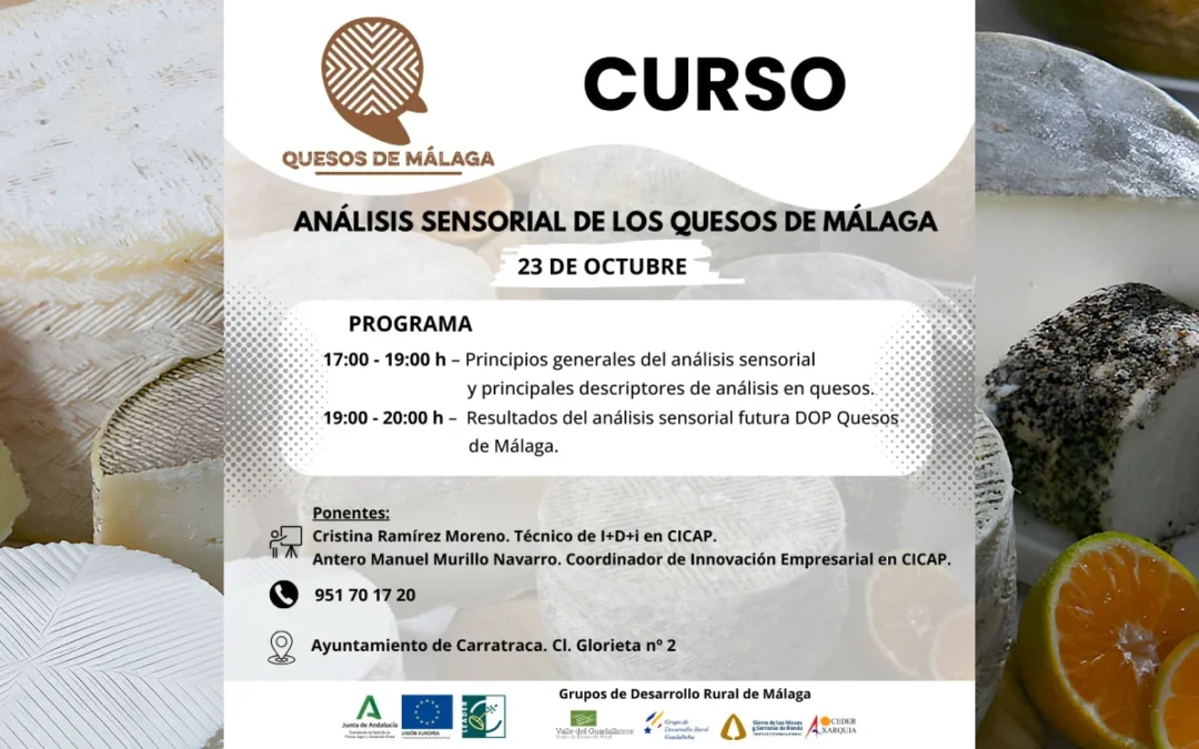 Curso Análisis Sensorial Quesos de Málaga