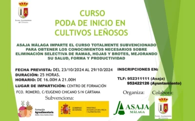 Curso gratuito de poda en Cártama: Aprende a cultivar con éxito