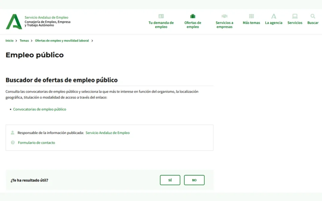 Empleo público andaluz