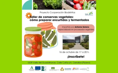 Taller de Conservas Vegetales en GDR Valle del Guadalhorce