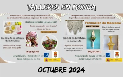 Talleres en Monda de plantas medicinales y macramé