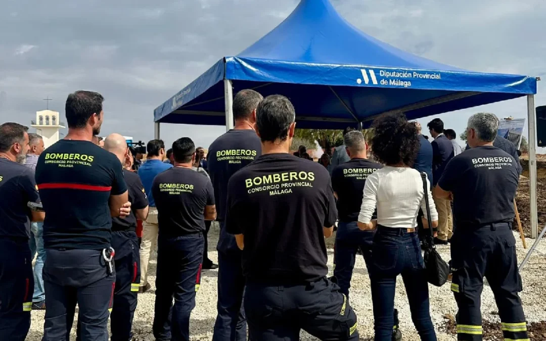 obras del nuevo parque de bomberos de Álora-Pizarra