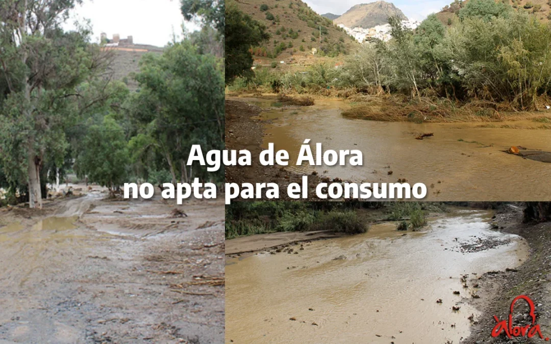 agua de Álora no apta para consumo