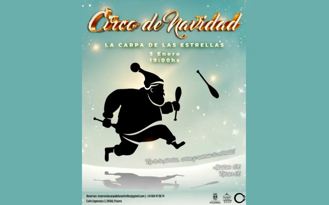 Circo de Navidad Pizarra