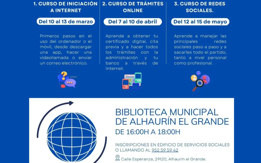 Cursos de digitalización para mayores más informados mejor conectados