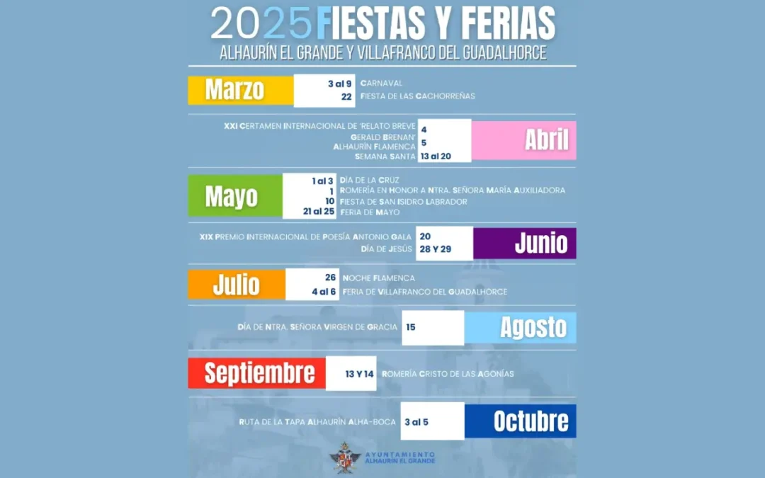 Fiestas y Ferias 2025 en Alhaurín el Grande y Villafranco del Guadalhorce